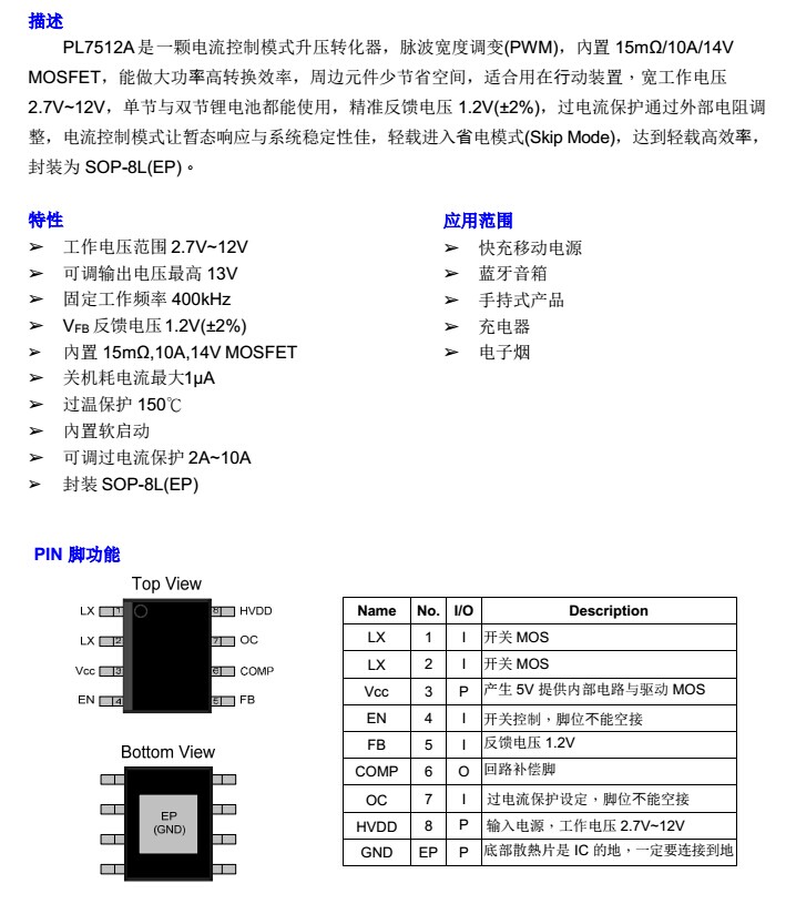 QQ圖片20170727134829 鋰電池升壓12V1.5A,5V升壓12V1.5A芯片-PL7512A