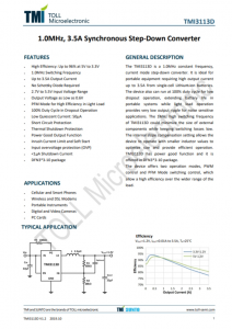 TMI3113D  1.0MHz、3.5A同步降壓轉(zhuǎn)換
