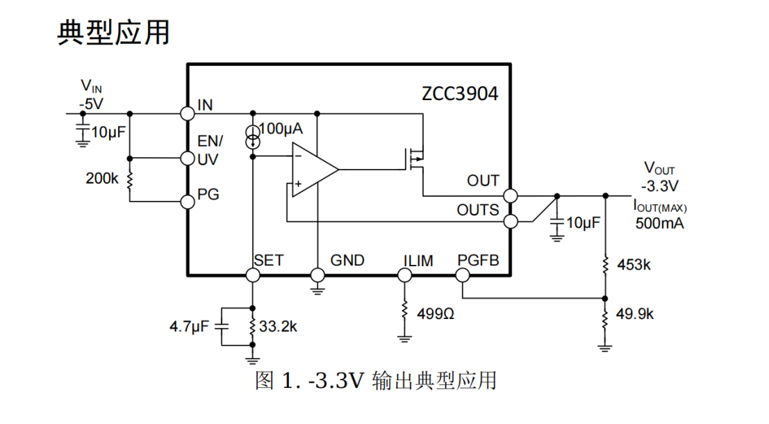-30v-500MA負壓超低聲噪穩壓芯片LDO芯片PS3095